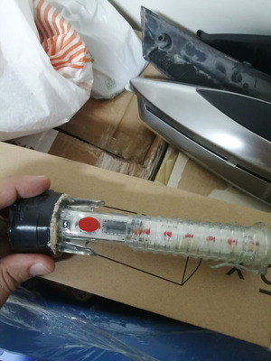 Car safety flashlight like new with LED and cutting blade