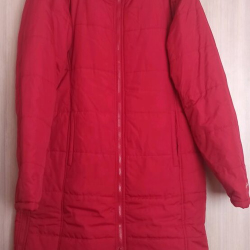 Le Coq Sportif Long Jacket red like new, women's