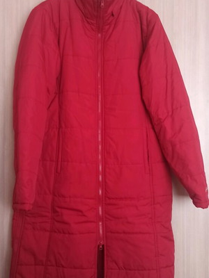 Le Coq Sportif Long Jacket red like new, women's