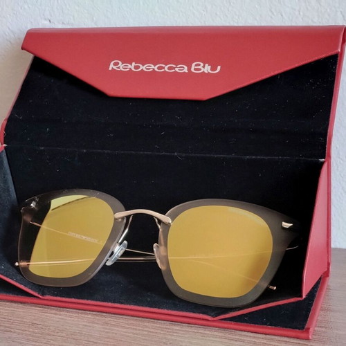 Emporio Armani EA 2075 sunglasses like new, gold butterfly frame