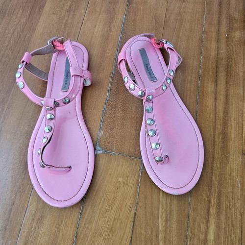 Flat sandals pink fuchsia size 40 used