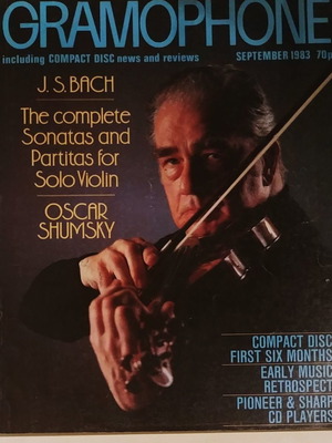 Gramophone Σεπτέμβριος 1983 με Oscar Shumsky, μεταχειρισμένο