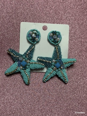 Starfish earrings like new, blue turquoise