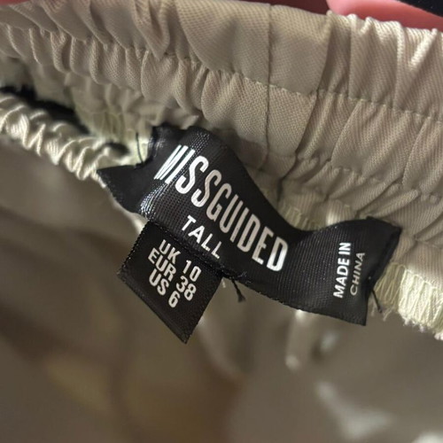 Missguided Tall Satin Pants new, green, size M 38 10