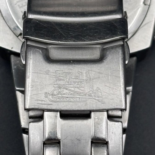 Caterpillar YE-143-11-121 Chronograph Watch like new, men's, black and silver