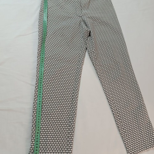 Lucifair geometric straight fit pants white-black size 44 S/M like new