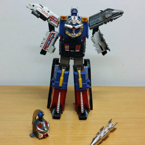 Vintage KO Transformers Megazord Tarot Train Robot, 30cm, 90s China