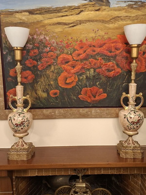 Art Deco επιτραπέζιες λάμπες, ζευγάρι 2
