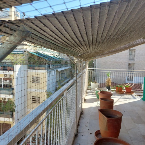 Balcony net for cats like new, nylon 1.3mm, 68 sqm