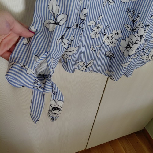 New Look shirt, white and blue, size XL 42