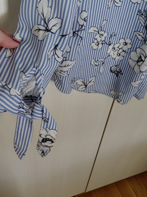 New Look shirt, white and blue, size XL 42