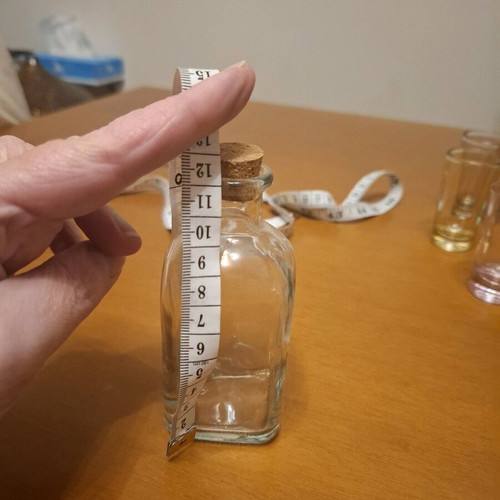 Set of 5 Colored Shot Glasses with Bottle like new