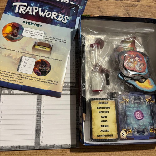 Trapwords board game used, English edition