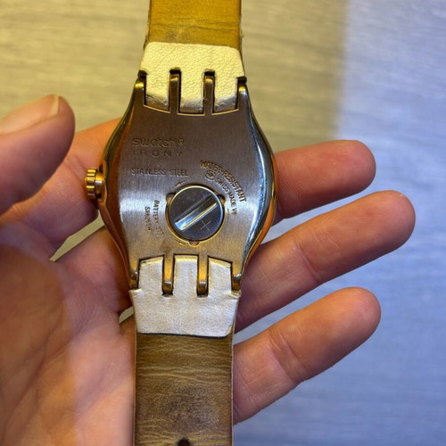 Swatch wristwatch women's used, beige