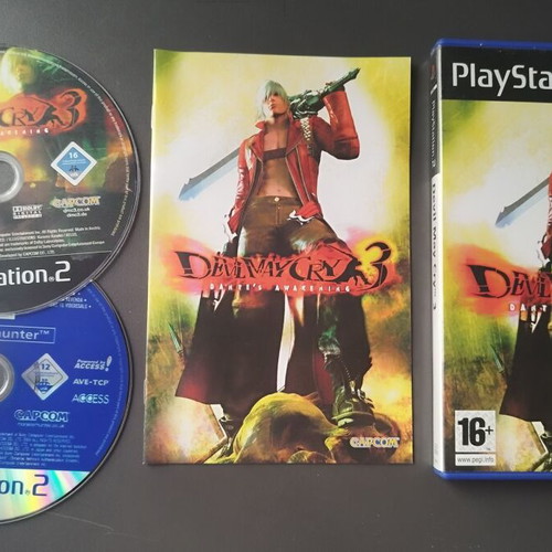 Playstation 2 Devil May Cry 3 Dante's Awakening used with Monster Hunter Demo English