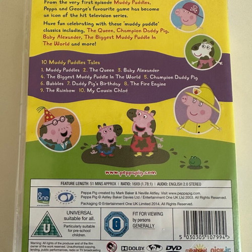 Peppa Pig and Postman Pat DVDs used for babies, set of 3