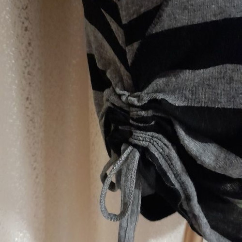 Φόρεμα-μπλούζοφόρεμα ασύμμετρο ριγέ μακό Zara σαν καινούργιο, μέγεθος M-L