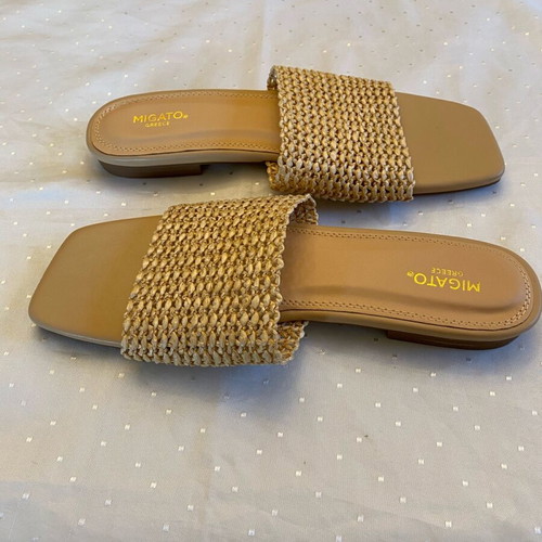 Celestino sandals with straw new, size 39, beige