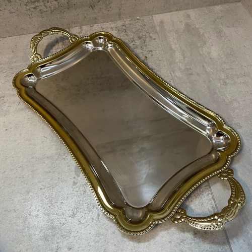 Vintage Twin Bird serving tray like new, metal