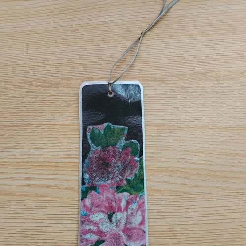 Handmade bookmarks set of 3 new with romantic floral designs