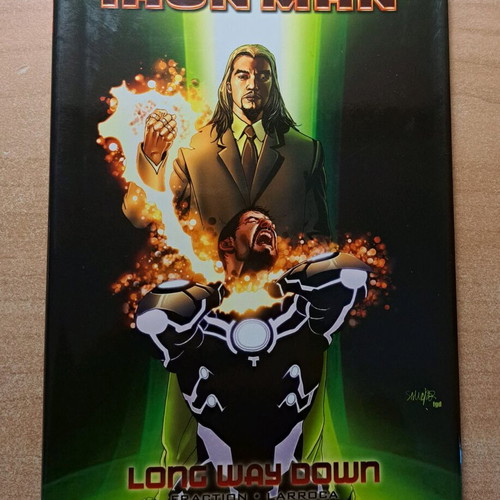 The Invincible Iron Man Long Way Down hardcover, rare edition