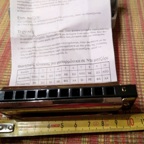 Victory harmonica new, 10 holes, key of C, aluminum