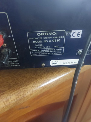 Onkyo A 9510 ενισχυτής μεταχειρισμένος, λειτουργικός