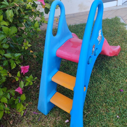 Junior Big plastic children's slide used, 2 steps, 110×54×70 cm