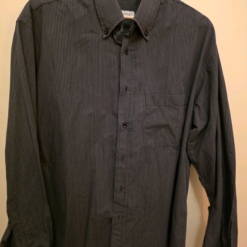 Black shirt with fine stripes XL like new