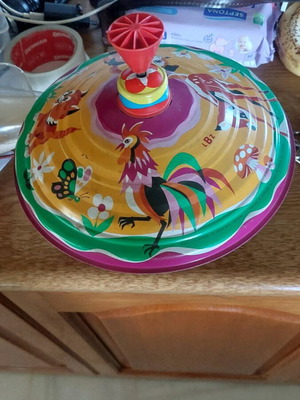 Vintage German Spinning Top from 70s 80s used, good condition