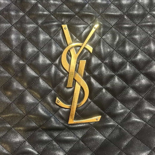 YSL Lamb Skin Shoulder Bag like new, black, large statement