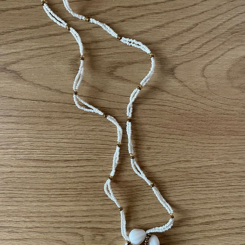 Handmade necklace new, white