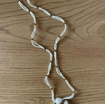 Handmade necklace new, white