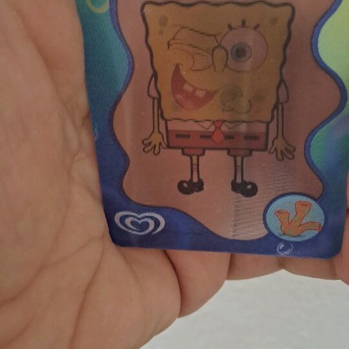 3D card SpongeBob like new, collectible