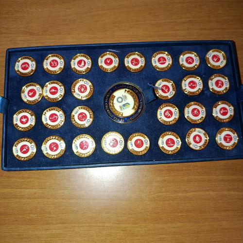 Olympic pins set Tokyo 2020 Ukraine Olympic Committee like new