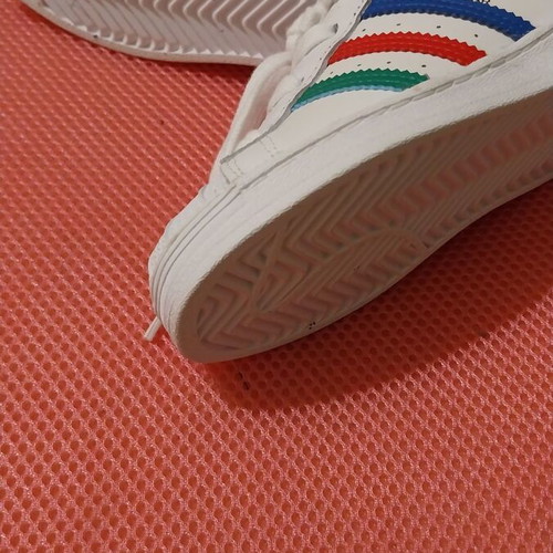 Adidas Originals Superstar Inclusivity white leather shoes new, size 27