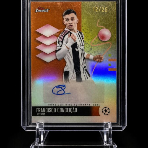 Topps Finest UEFA Club Competitions Francisco Conceicao Juventus Auto Numbered 12/25