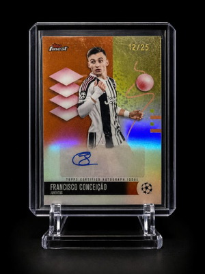 Topps Finest UEFA Club Competitions Francisco Conceicao Juventus Auto Numbered 12/25