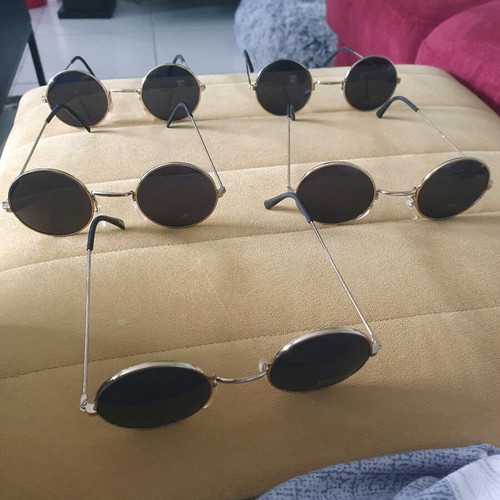 Sunglasses new, pack of 5, black and gold