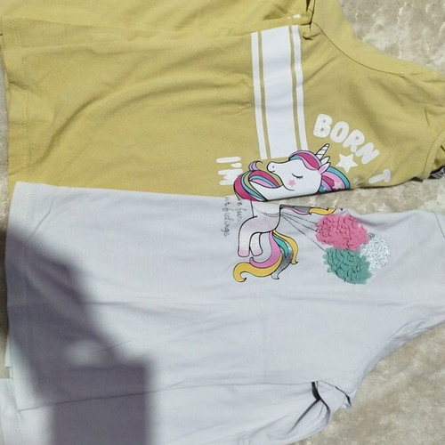 Girls' blouses used, 2 long-sleeve and 1 short-sleeve 128-134 cm