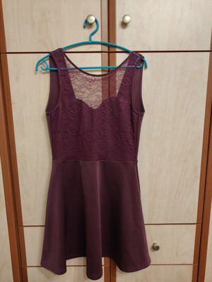 H&M women's dress purple size Large like new