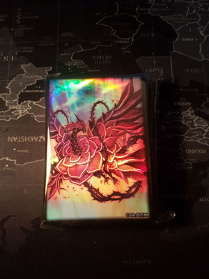 Yu-Gi-Oh! Sleeves Ruddy Rose Dragon καινούργια, 100 τεμάχια