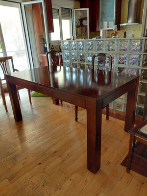 Neoclassical solid cherry dining table like new