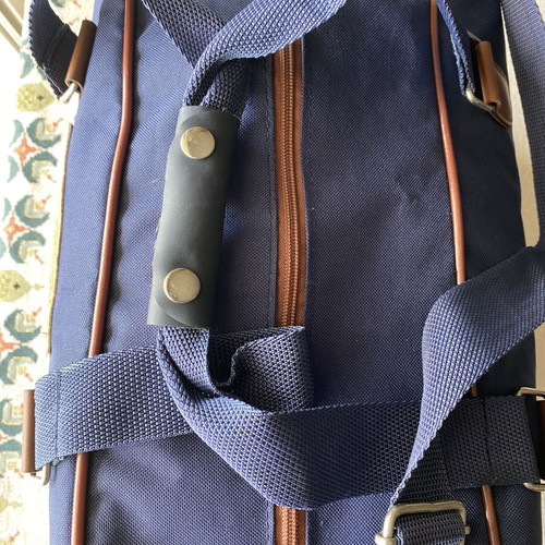 Large promotional travel backpack like new, ideal carry-on size