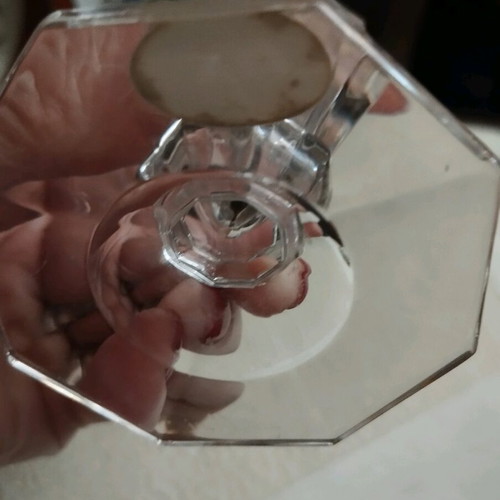 Lisa Mari 24% Crystal Candle Holder like new