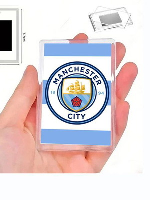 Μαγνήτης ψυγείου Manchester City με διάφανη ακρυλική κορνίζα φωτογραφιών