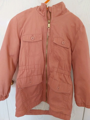 Παιδικό μπουφάν παρκά H&M σαν καινούργιο, 5-6 ετών, ροζ