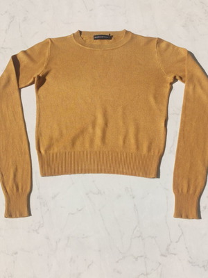 Bershka long-sleeve blouse used mustard XS