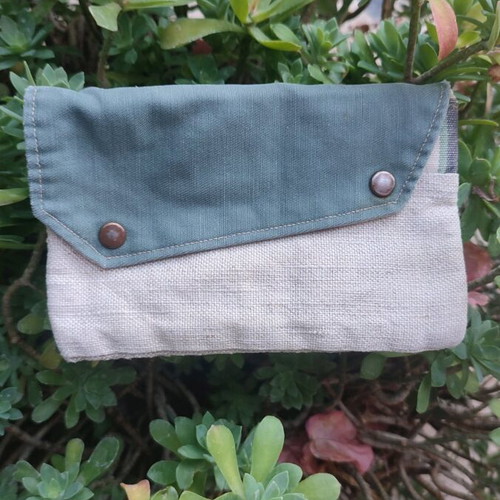 Canvas tobacco pouch used, very good condition, also wallet