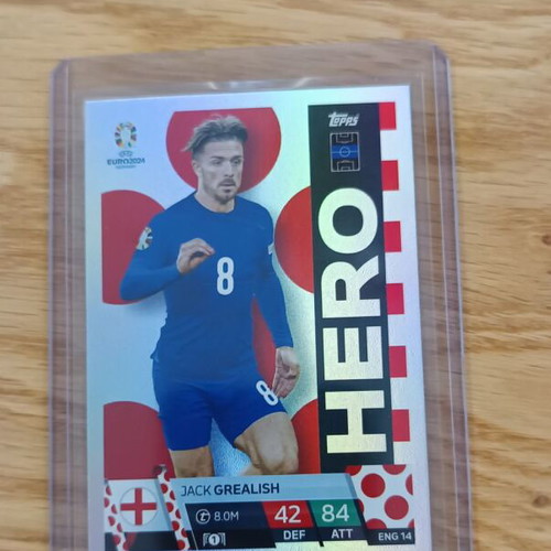 Grealish Hero Topps Match Attax Euro 2024 new